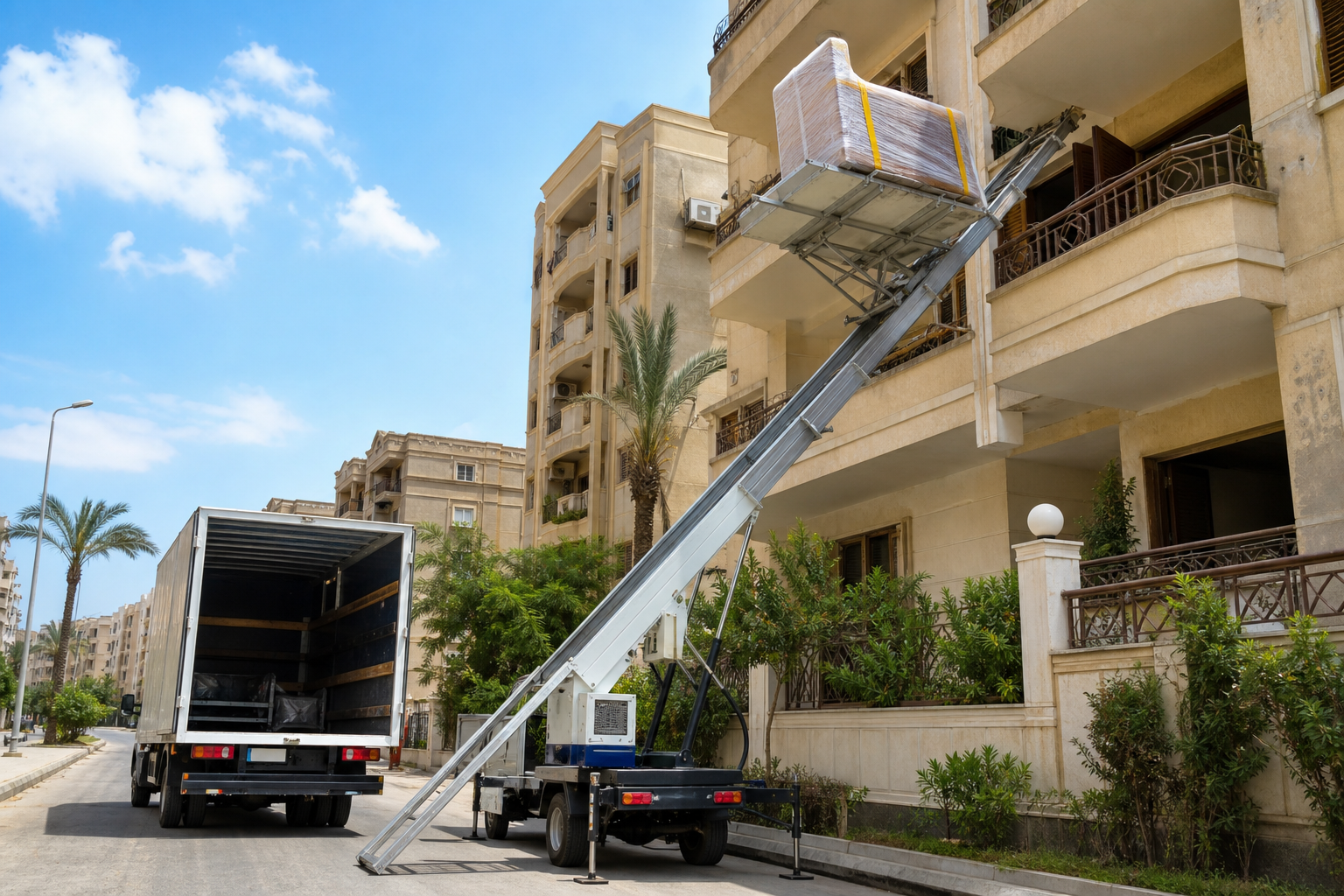 Hydraulic furniture lift for professional moving service